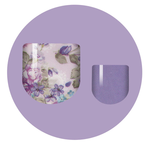 Purple Rose Pedi Nail Wrap