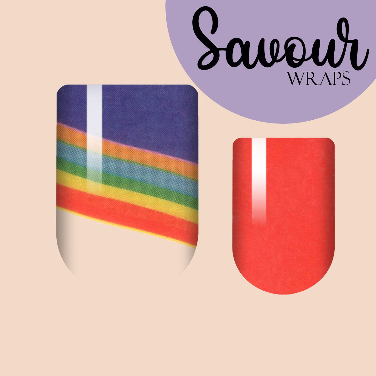 Rainbow Bright Savour Nail Wrap