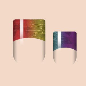 Rainbow Reflections Nail Wrap