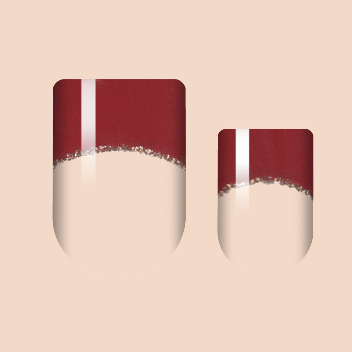 Regal Red French Nail Wrap