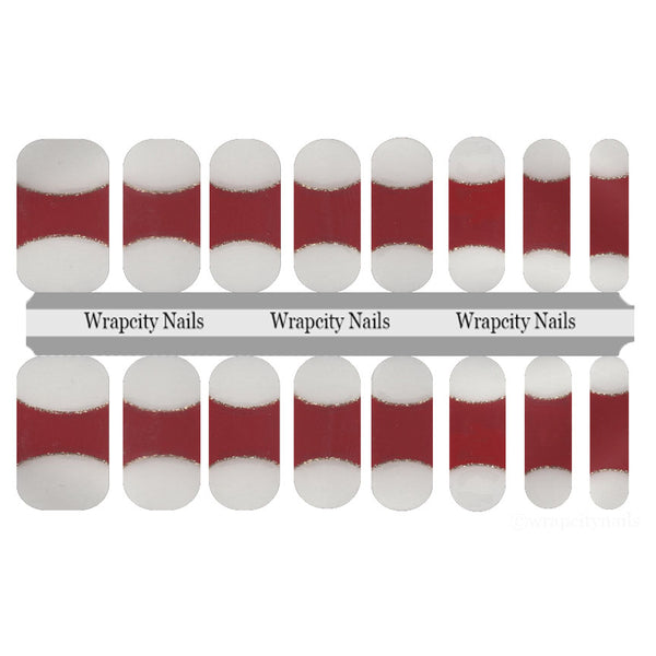 Regal Red French Nail Wrap