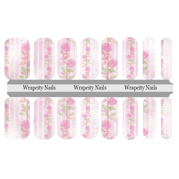 Rose Colored Romance EXCLUSIVE Nail Wrap