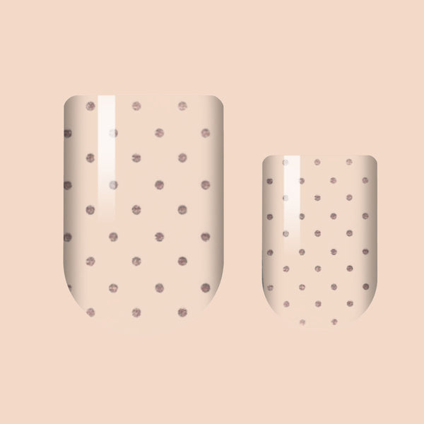 Rose Gold Polka Dots Nail Wrap