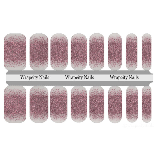 Rose Shimmer French Nail Wrap
