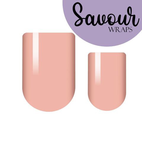 Salmon Savour Nail Wrap