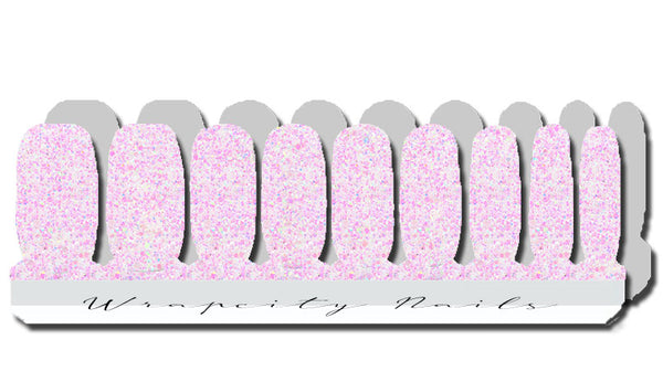 Sheerly Pink Glam Glow Deluxe Nail Wrap
