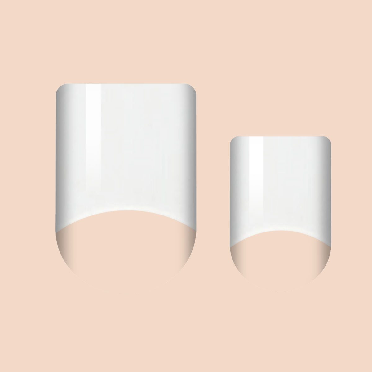 Short White French Nail Wrap