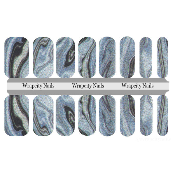 Silver Alloy Nail Wrap