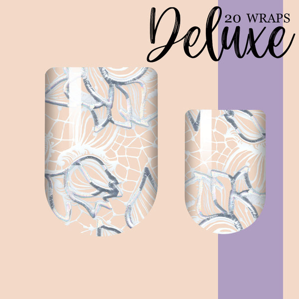Silver Lining Deluxe Nail Wrap