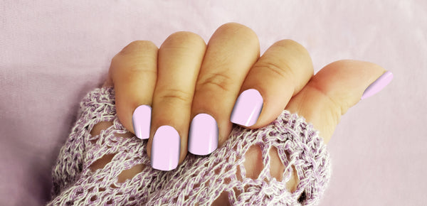 Soft Pink Glow Deluxe Nail Wrap