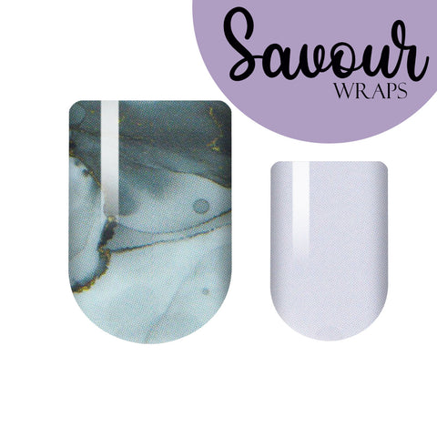 Something To Marble Gray Savour Nail Wrap