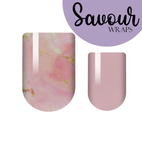 Something To Marble Pink Savour Nail Wrap