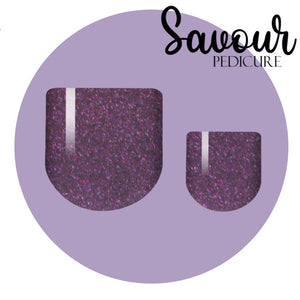 Speckled Plum Savour Pedi Nail Wrap