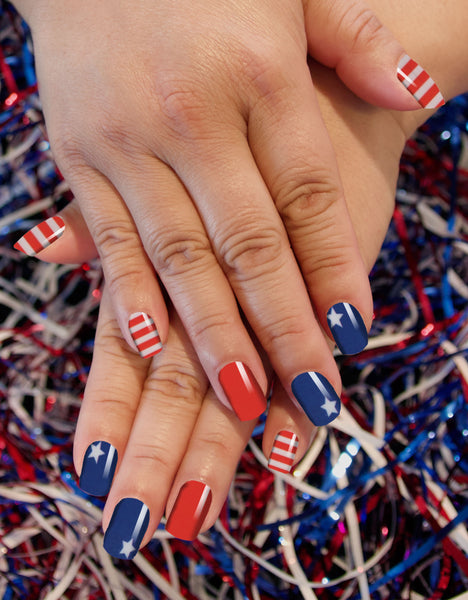 Stars and Stripes Nail Wrap