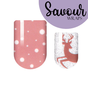 Rosy Reindeer Savour Nail Wrap