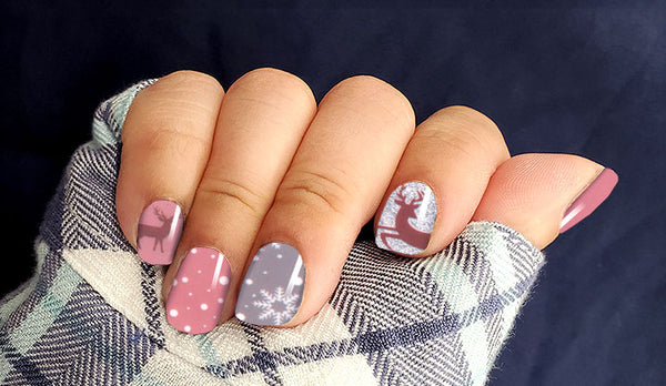 Rosy Reindeer Savour Nail Wrap