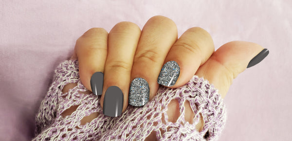 Taupe Glamour Deluxe Nail Wrap