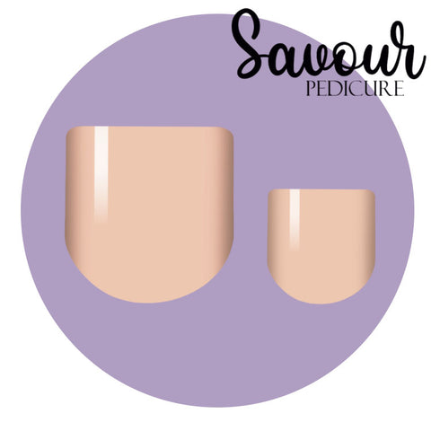 Toast Savour Pedi Nail Wrap