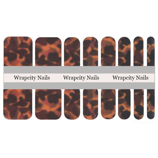 Tortoiseshell Pedi Nail Wrap