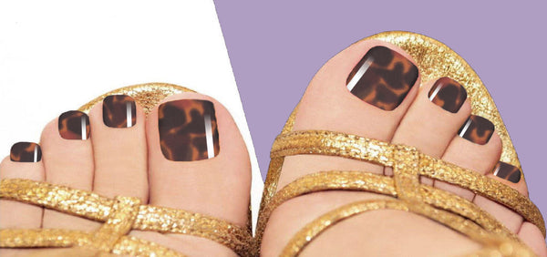 Tortoiseshell Pedi Nail Wrap