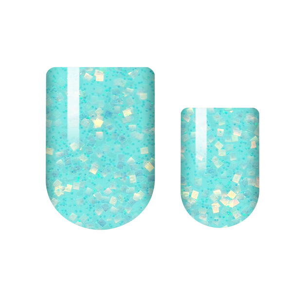 Turquoise Glam Nail Wrap