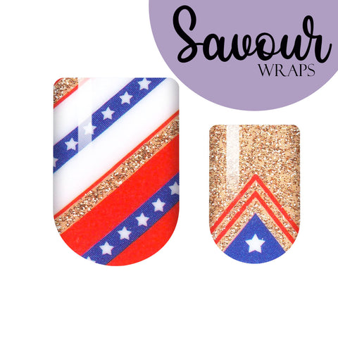 USA Gold Savour Nail Wrap